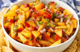 Peach Jalapeno Salsa – Barefeet within the K...