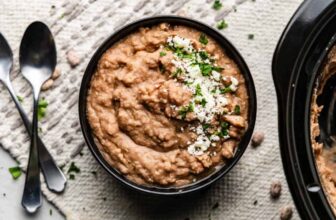 Sluggish Cooker Refried Beans – The Keep At ...