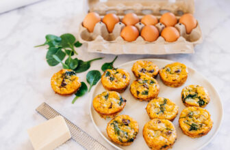 Mediterranean egg bites (gluten-free and dairy-fre...