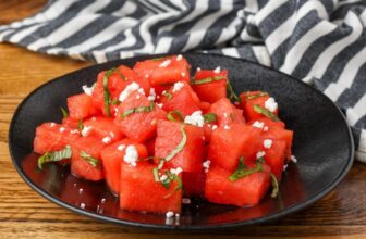 Watermelon Basil Salad – Barefeet within the...