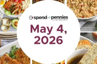Weekly Meal Plan Might 4, 2026