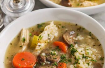 Hen and Mushroom Soup