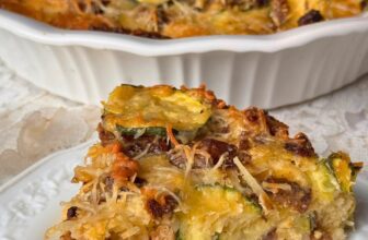 Unattainable Zucchini Pie with Sausage